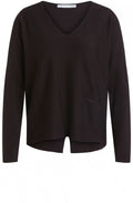 Black V neck Jumper