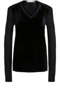Black Velvet Front Top
