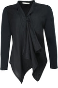 Black Waterfall Front Jacket