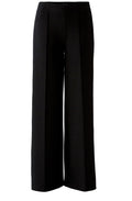 Black Weighted Jersey Wide Leg Trousers