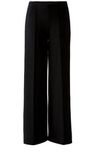 Black Weighted Jersey Wide Leg Trousers