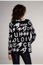 Black & White Bold Print Jumper