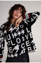 Black & White Bold Print Jumper