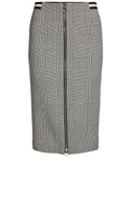 Black & White Check Pencil Skirt