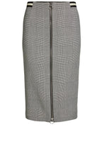 Black & White Check Pencil Skirt
