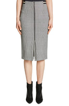 Black & White Check Pencil Skirt