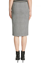 Black & White Check Pencil Skirt