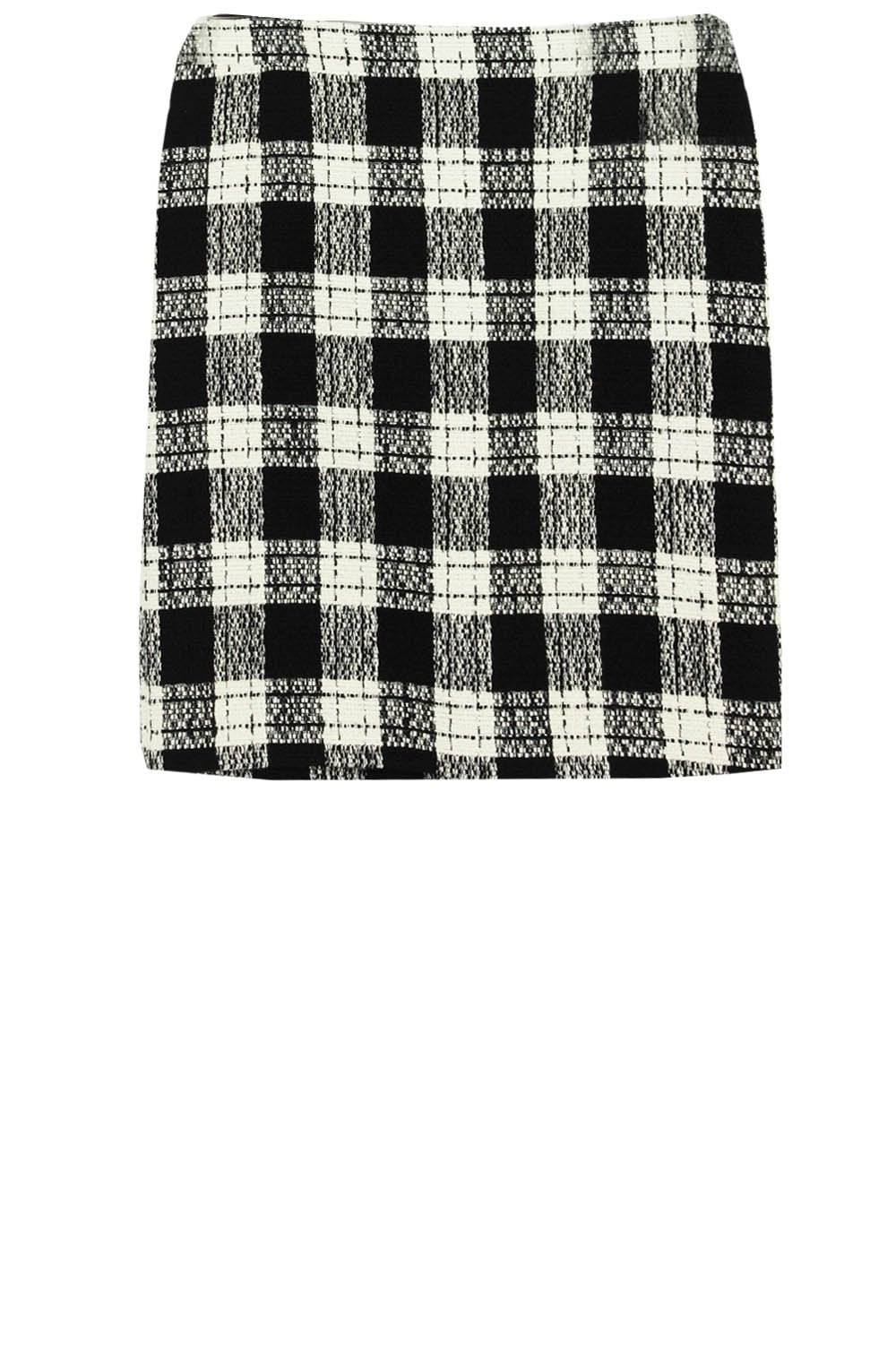 Black & White Check Skirt