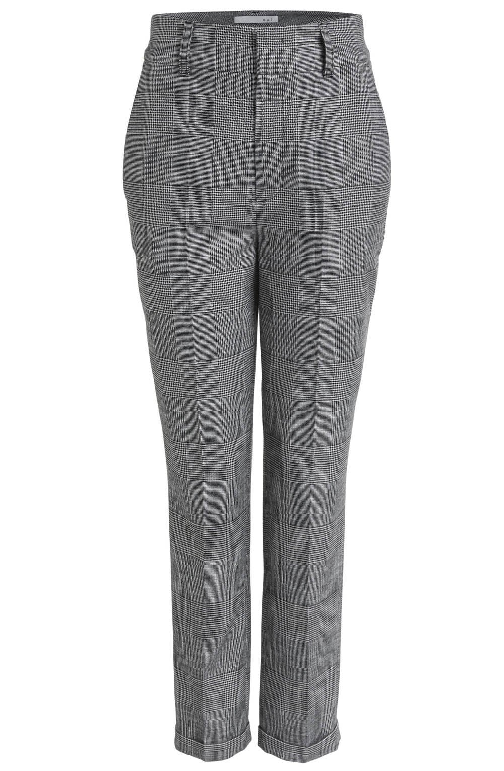 Black & White Check Trousers