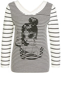 Black & White Contrasting Striped Jumper