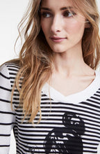 Black & White Contrasting Striped Jumper