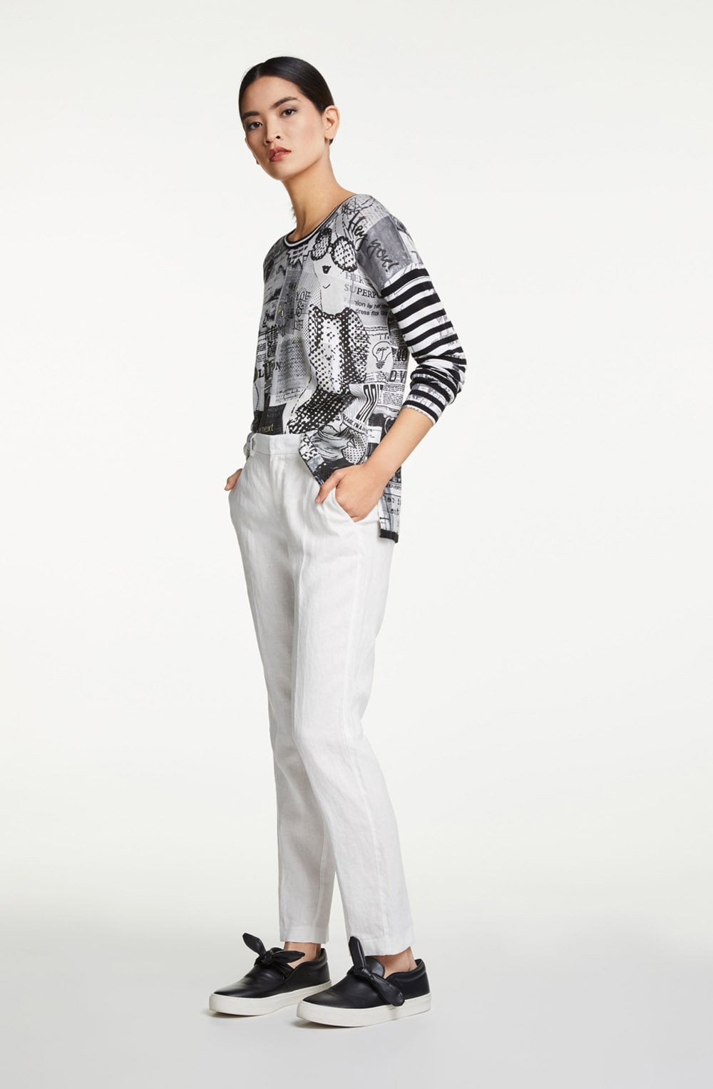 Black & White Newspaper Design Jumper