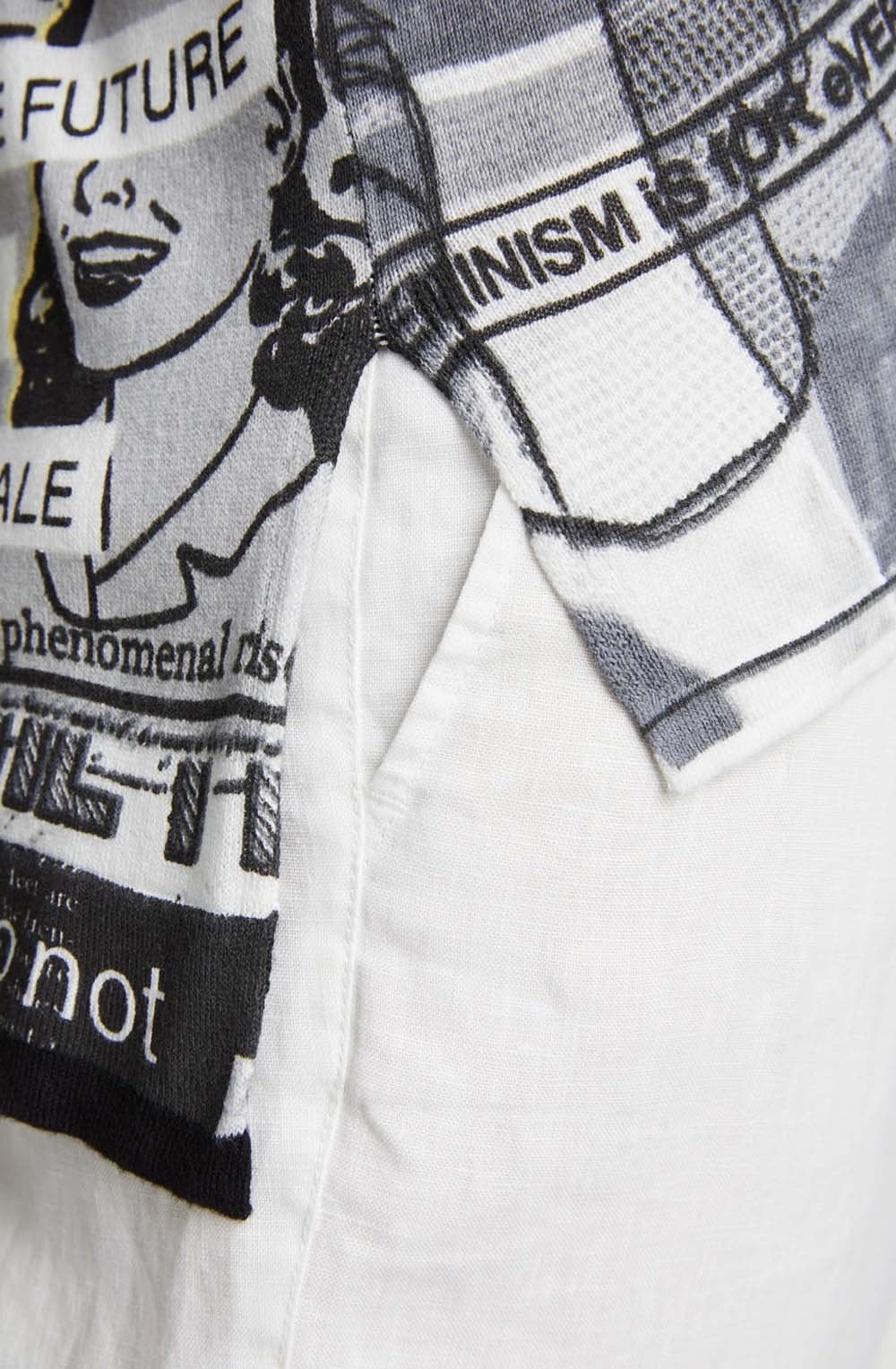 Black & White Newspaper Design Jumper