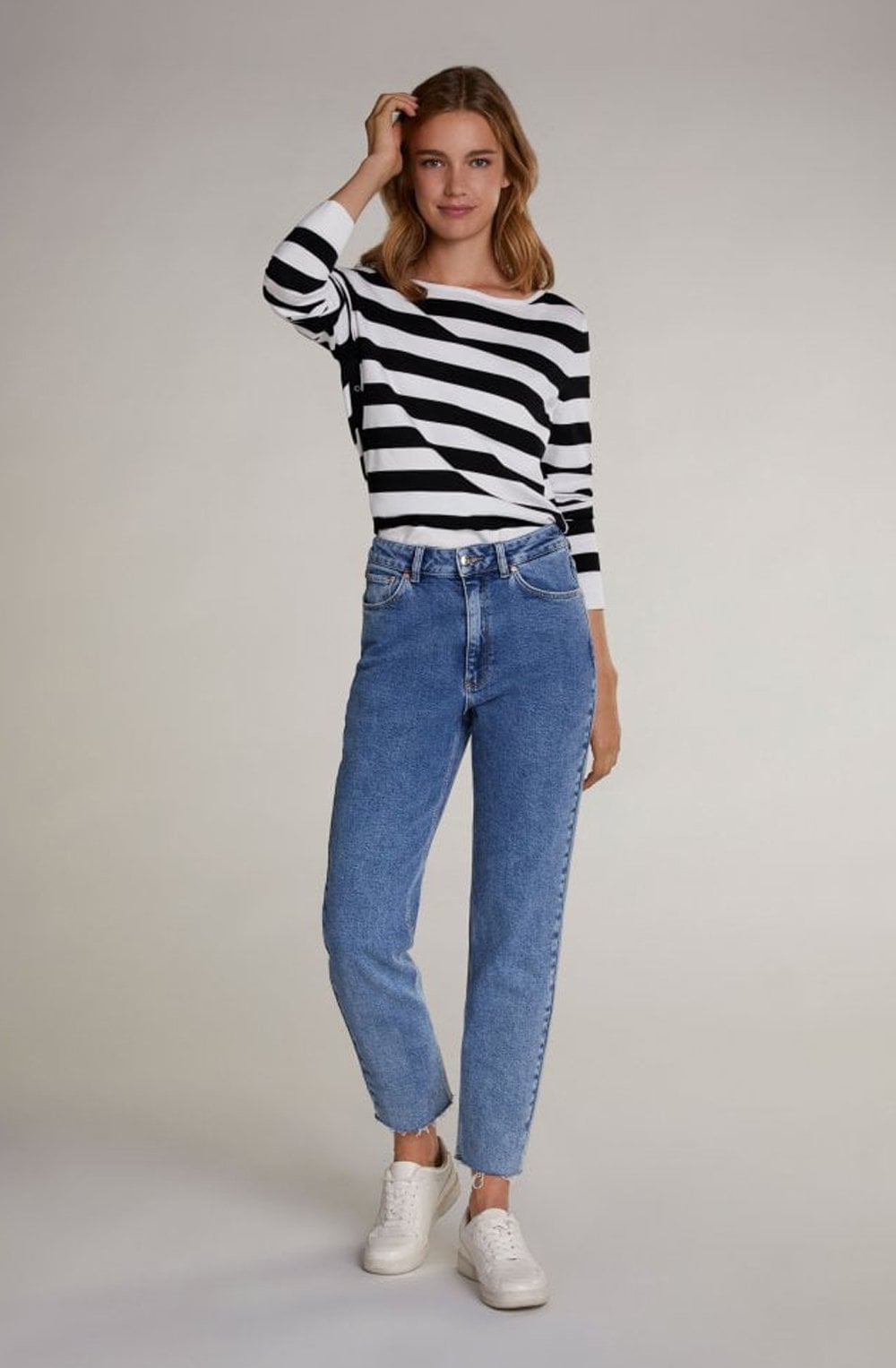 Black & White Stripe Jumper