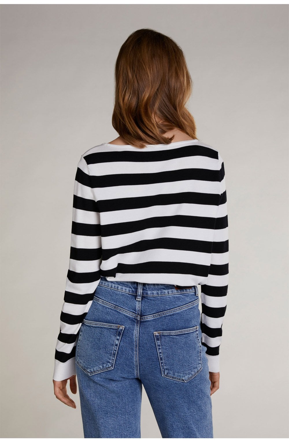 Black & White Stripe Jumper