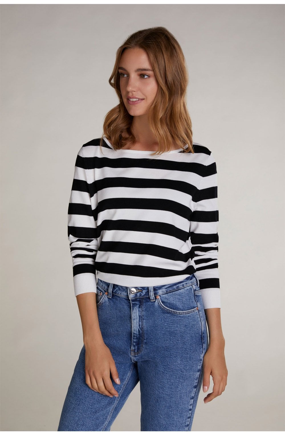 Black & White Stripe Jumper
