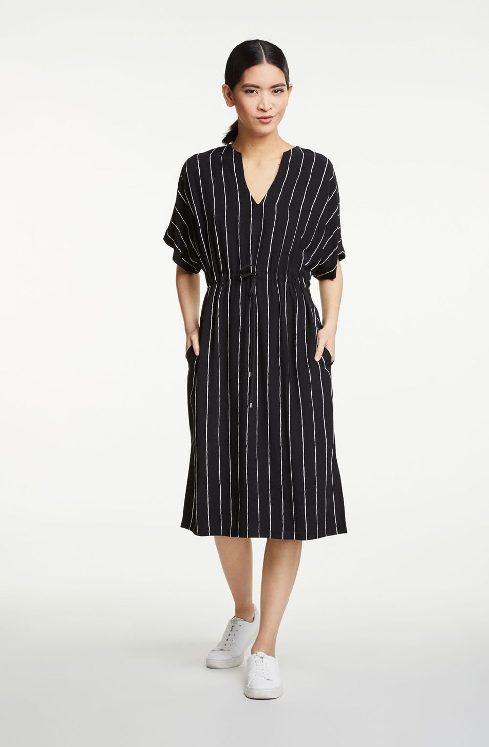 Black & White Striped Dress