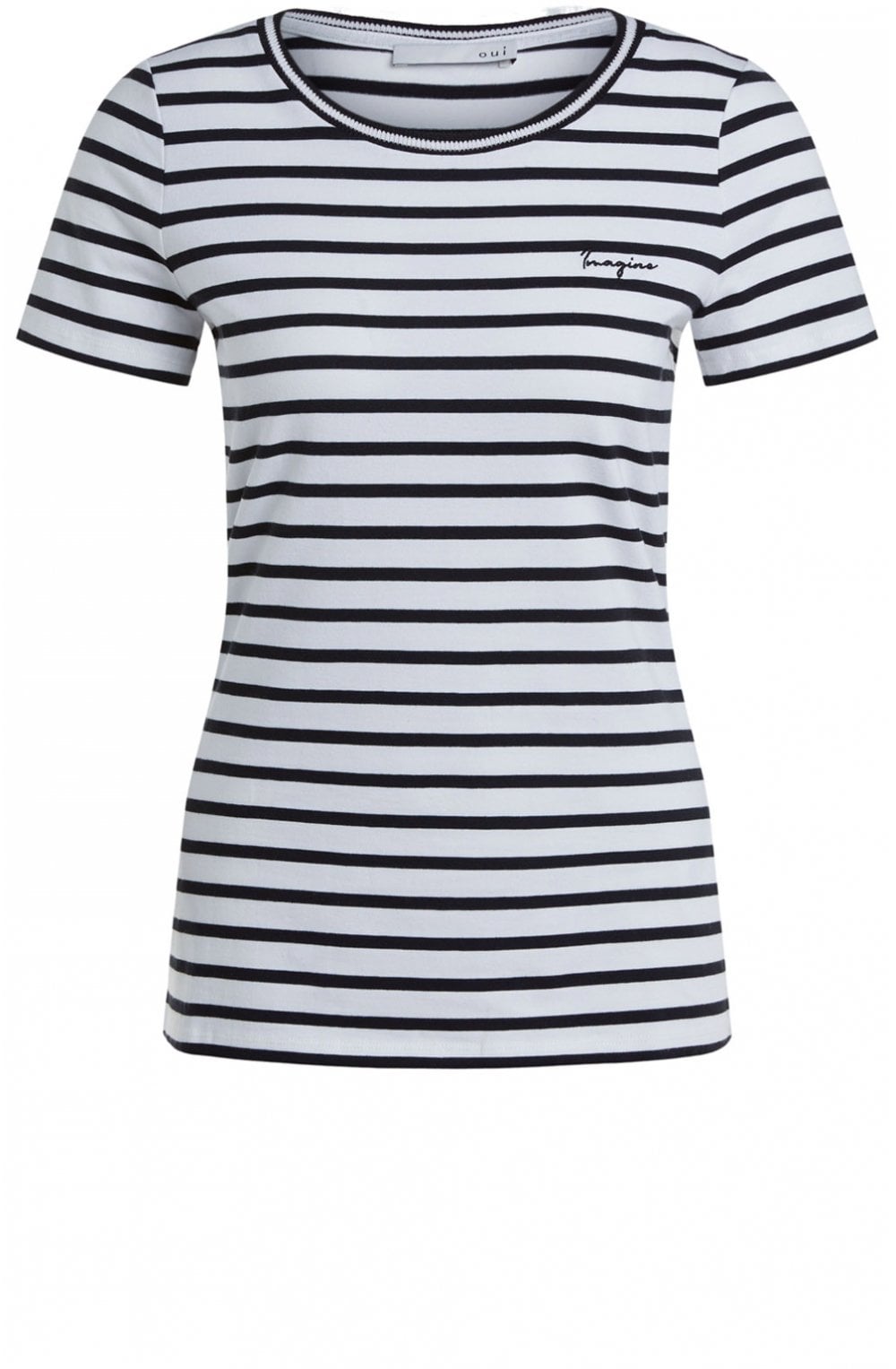 Black & White Striped T Shirt