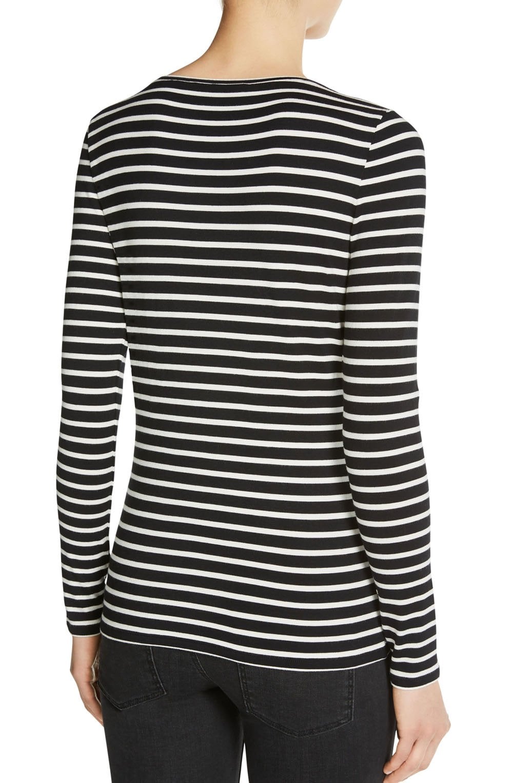 Black & White Striped Top
