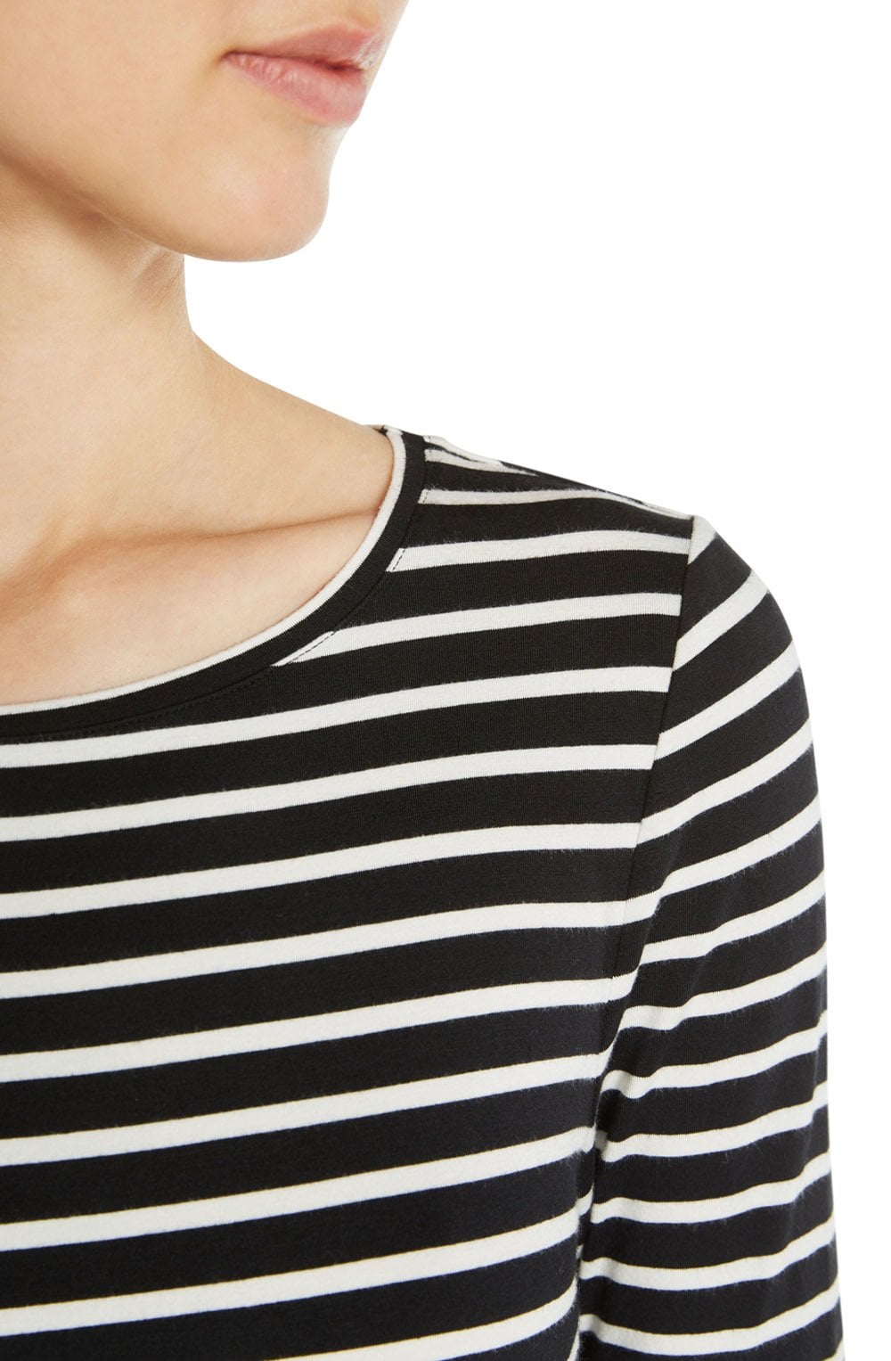 Black & White Striped Top
