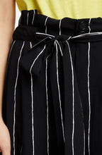 Black & White Wide Leg Striped Trousers