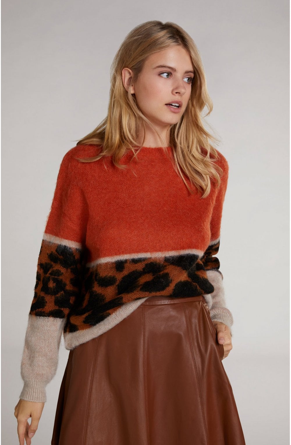 Block Design Knit Jumper