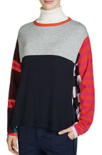 Block Design Knit Sweater