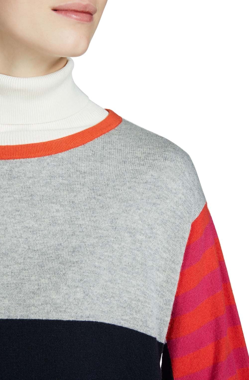 Block Design Knit Sweater