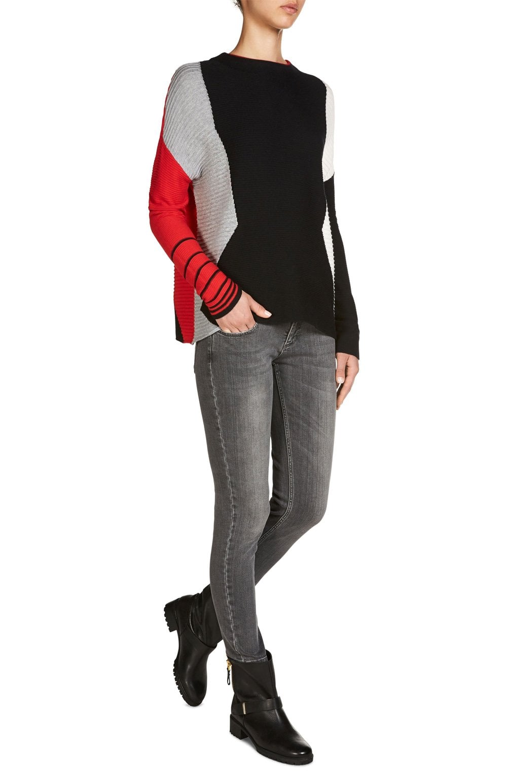 Block Design Sweater