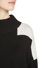 Block Design Tassel Hem Sweater