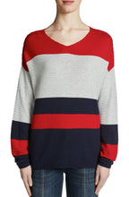 Block Stripe Ribbed Sweater