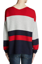 Block Stripe Ribbed Sweater