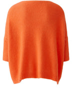 Blood Orange Poncho Shape Pullover