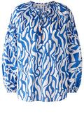 Blue and White Cotton Voile Tunic