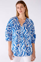 Blue and White Cotton Voile Tunic