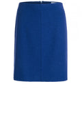 Blue Boiled Wool Skirt