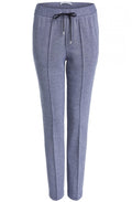 Blue Casual Fit Trousers