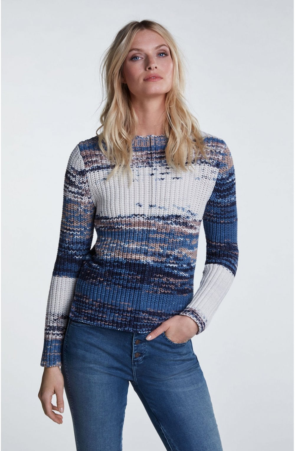 Blue Chunky Knit Jumper