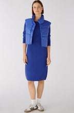 Blue Cropped Puffer Gilet