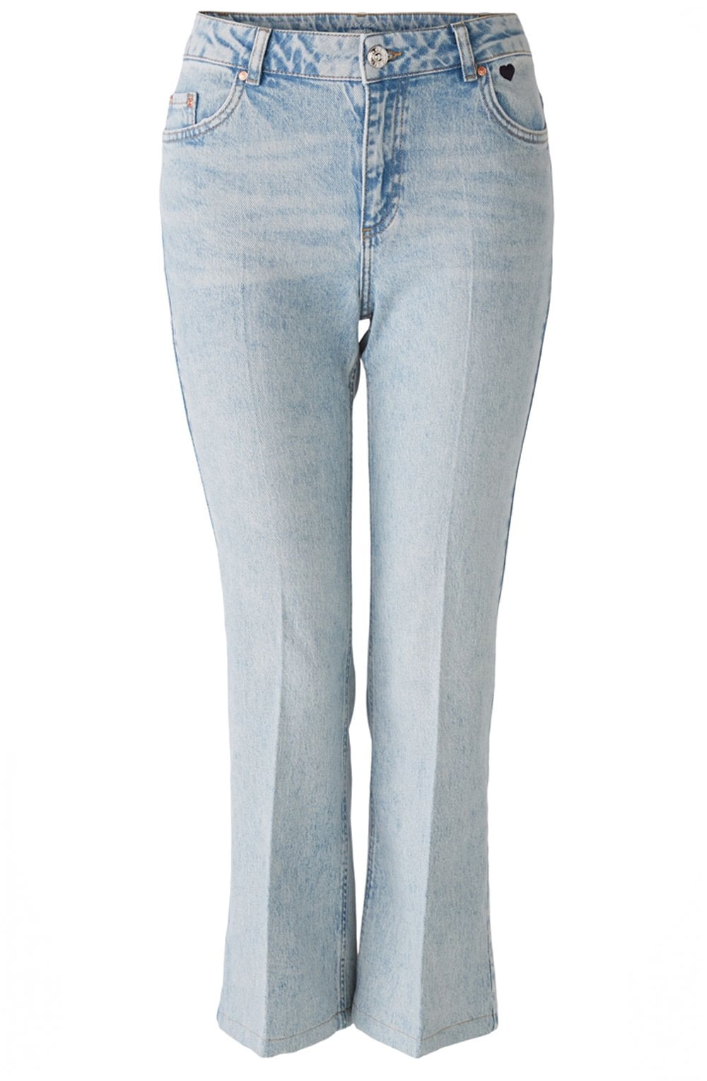 Blue Denim Cropped Easy Kick Jeans