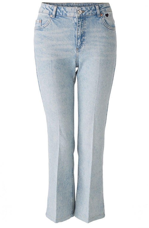 Blue Denim Cropped Easy Kick Jeans
