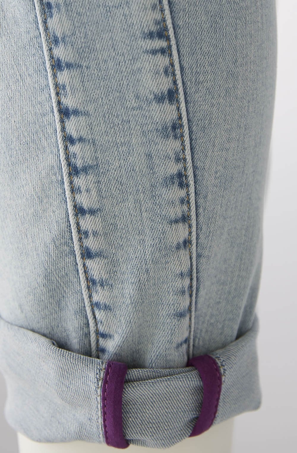 Blue Denim Cropped Girlfriend Jeans