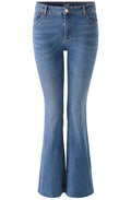 Blue Denim Flared Jeans