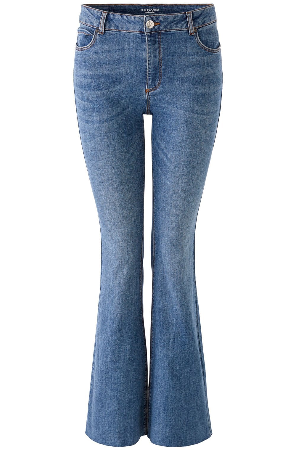 Blue Denim Flared Jeans
