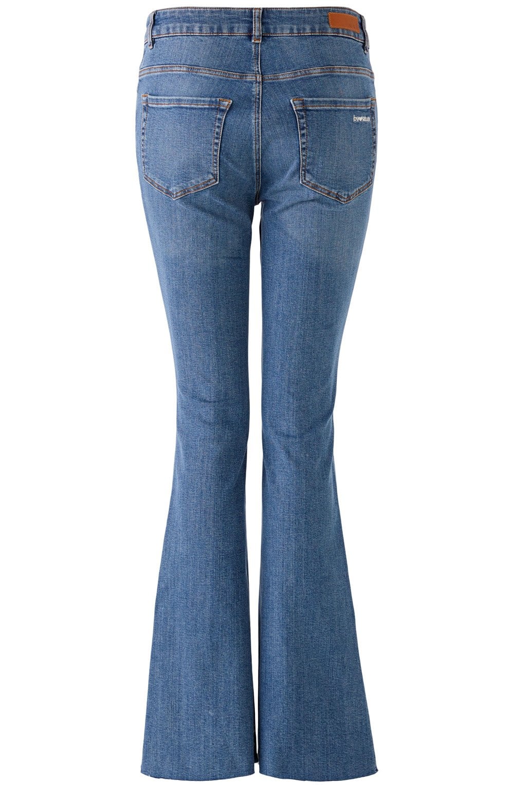 Blue Denim Flared Jeans