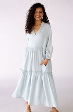 Blue Denim Tiered Dress