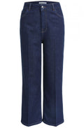 Blue Denim Wide Leg Culottes