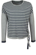 Blue & Grey Striped Sweater