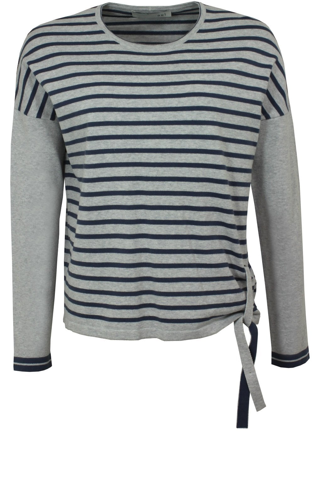 Blue & Grey Striped Sweater