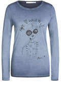 Blue Jersey Top